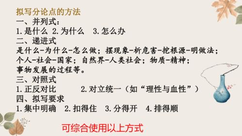 高二上学期语文期末考试联合调研考试作文评讲 巧借材料写好分论点 共15张PPT 