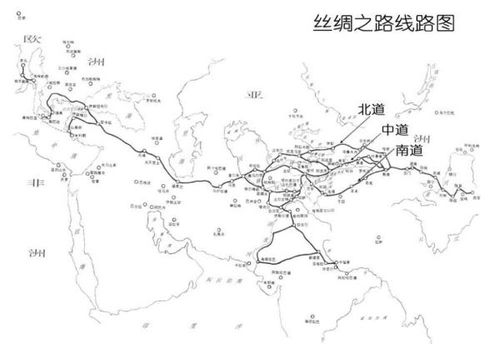 用英文介绍丝绸之路地图（丝绸之路地图英文版） 第1张