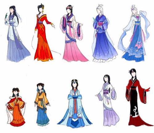 中国古代女生动漫图片 我用来收集服饰的素材 