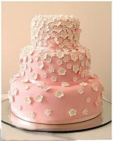 粉色 翻糖蛋糕