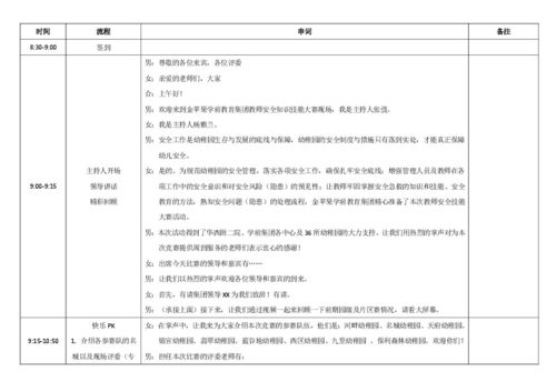 教师安全知识技能大赛主持人串词 