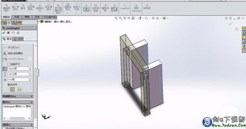 solidworks2014怎么做一个八字门的开关装配