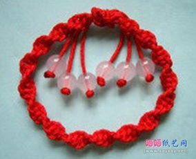 转运结红绳手链编织方法教程 串珠编织 生活DIY 