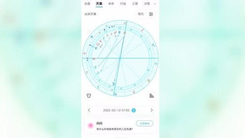 2022年3月12日星盘分析 月进巨蟹座