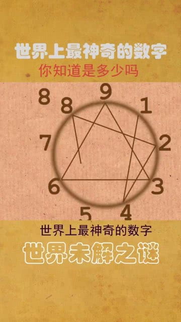 世界上最神奇的数字你知道吗 