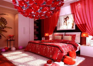 现代风格结婚房间布置装修图片现代风格双人床图片效果图 