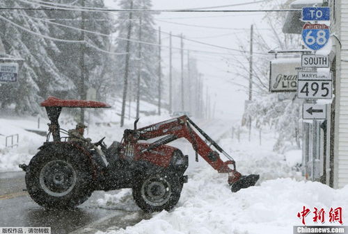 飓风 桑迪 袭击美国 部分地区迎大雪天气 