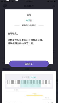 app上测出来我的音域是C2 D 5,40音,是什么意思啊 求解释一下 