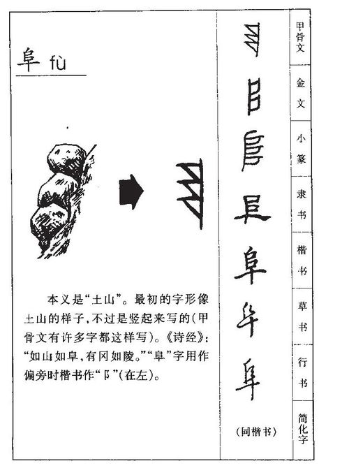 阜的意思 阜字五行属什么 阜字取名的寓意 