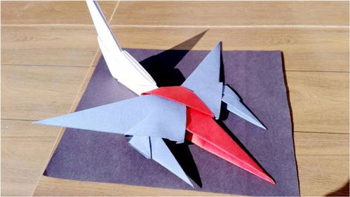 幼儿园手工折纸作业 折纸战斗机,看着复杂其实做起来很简单 