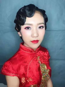 旗袍妆容,老上海的复古风情 