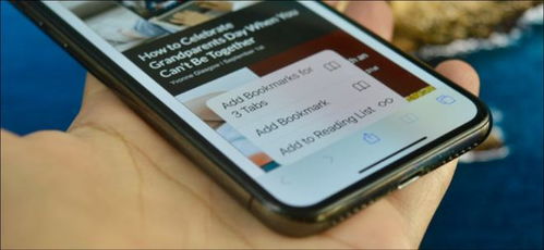 如何在 iPhone 和 iPad 上的 Safari 中为多个标签添加书签