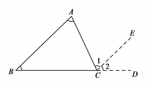 三角形的内角和外角 图片搜索