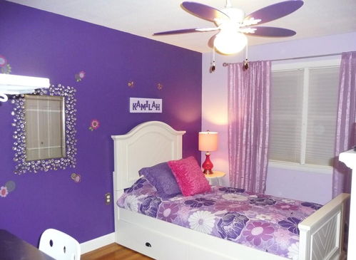 紫色儿童房家装装修效果图 