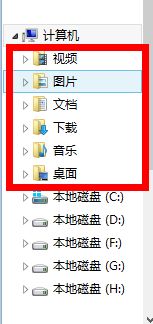 win8.1计算机路径下的文件夹 和磁盘同一级路径 怎么删除