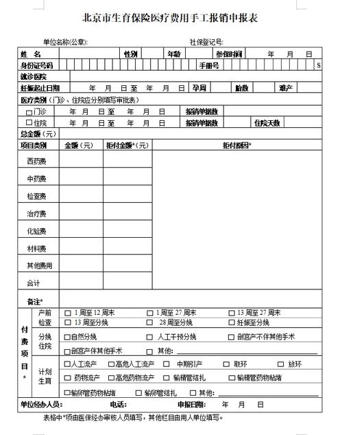 怎么用男方的生育险给妻子报销，北京市生育险报销流程