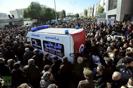 突尼斯数千民众抗议暗杀事件 