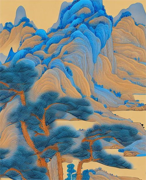 AI作画 中国画之山水画