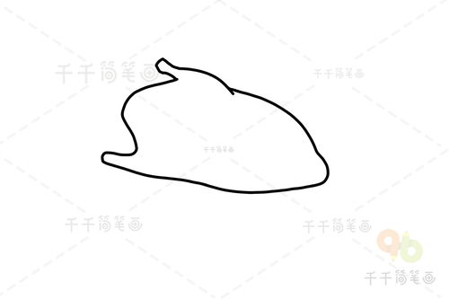 北京烤鸭简笔画 