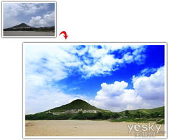 Photoshop照片调色处理 将阴天照片处理成蔚蓝晴空