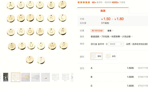 Etsy上的字母项链也太好赚了吧8万sales 