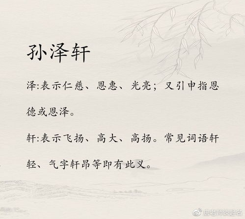 姓施的男孩名字大全