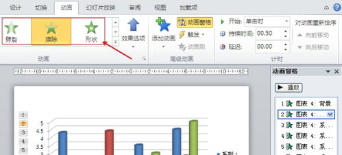 如何实现PPT中图表元素的不同自定义动画 