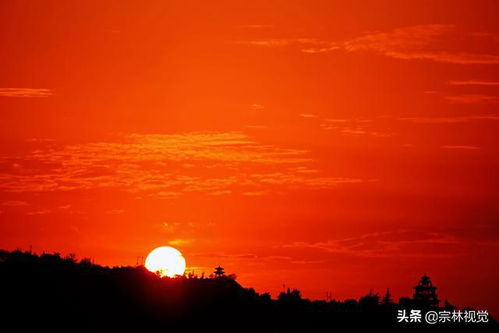 今晨,日出东方红似火