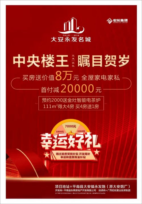 蜂巢房产 大安人民看过来 永发名城楼王加推 买房送8万家私,首付补2万,契税补3 7千元