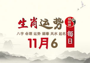 十二生肖运势11月6日