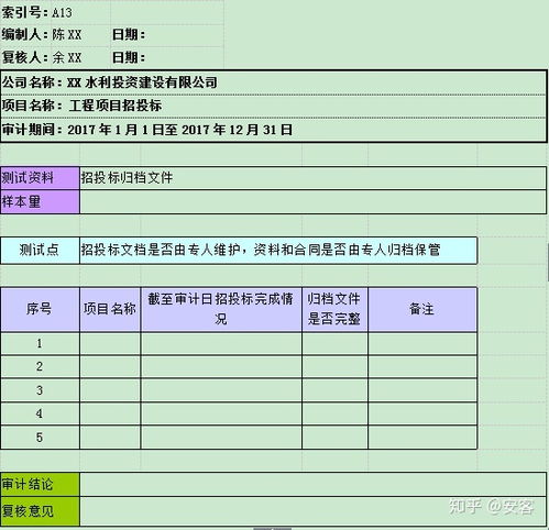 工程项目招投标审计案例 模板 