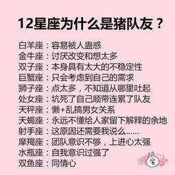 12星座是如何被坑死的 12星座是猪队友的原因