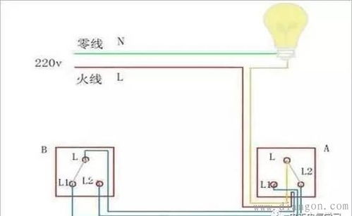 照明开关接线图(室内灯具线路分析图解说明)