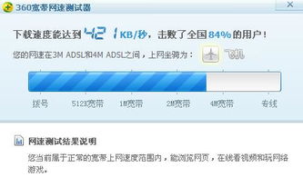 我用360网速测试器, 测出的速度是421kB s ,图片是属于几兆网呀