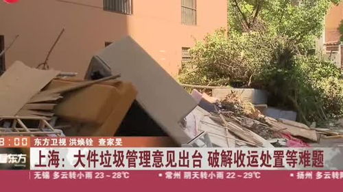破解收运处置等难题 上海大件垃圾管理意见出台,废弃家具怎么扔 