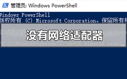 win10没安装网络适配器没有网