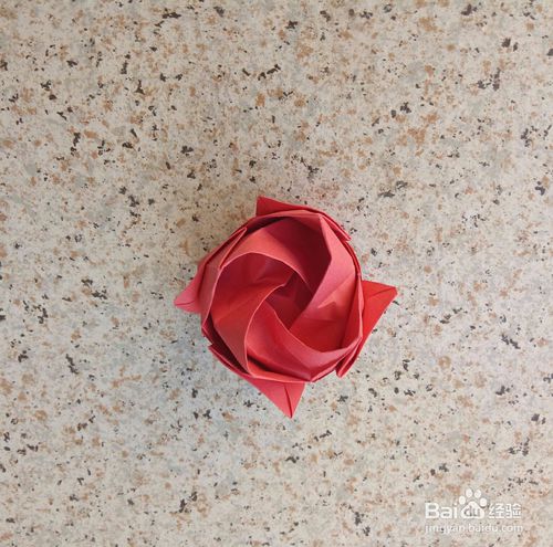 玫瑰折纸方法 