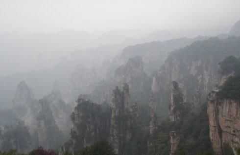 天子山很是壮观,满满一大片