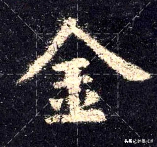 九成宫醴泉铭 偏旁部首 金字头和鸟字旁