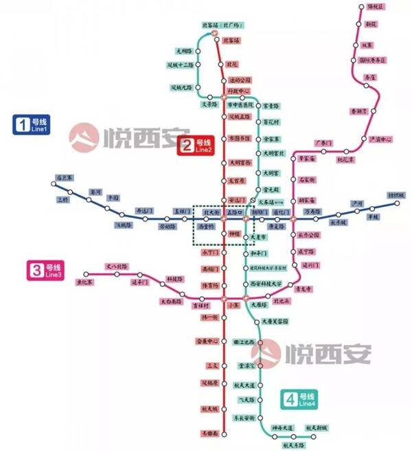 西安地铁线路图最新版(西安地铁建设进度条更新，涉及这些线路)