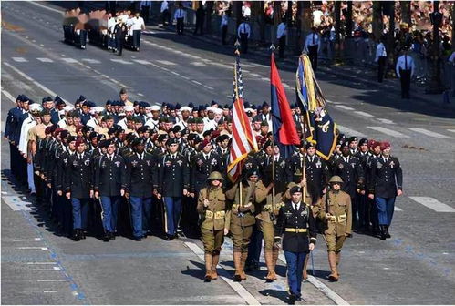 美国阅兵仪式,壮观的美国游行。