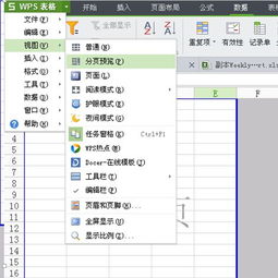 怎么把wps表格外的区域变成深色 