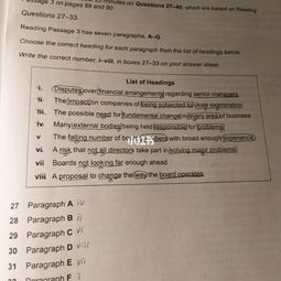 雅思阅读9分备考经验分享 七 heading题 标题配对题