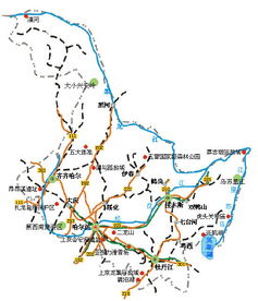黑龙江省旅游地图,黑龙江省旅游地图高清全图