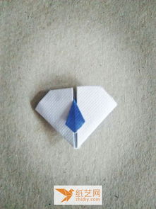 独特的领带折纸爱心父亲节礼物制作教程 
