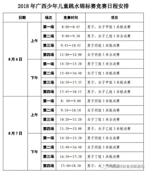 2018年广西少年儿童跳水锦标赛明日在梧开赛,体训基地提供精细化后勤保障 