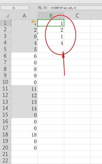 excel 求可以下拉的,统计每隔五行0的个数的公式 