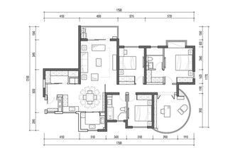 图片免费下载 三室两厅户型方案素材 三室两厅户型方案模板 千图网 