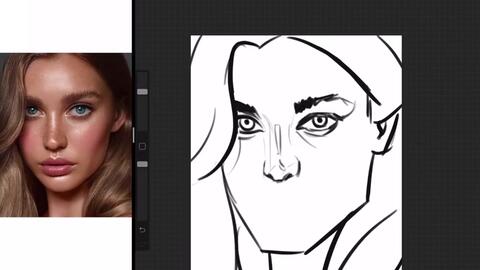 procreate绘制人像 一