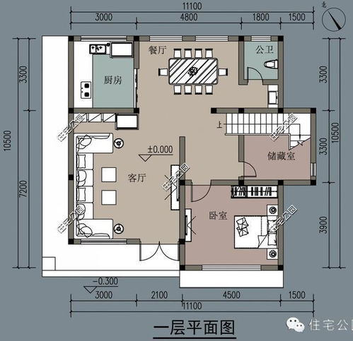 5套10X11米别墅户型,为啥都说第3套更适合农村 